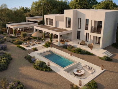 Concepto de villa lujosa para el Macenas Mediterranean Resort